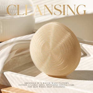 Detergente viso in <span class=keywords><strong>Silicone</strong></span> portatile impermeabile per lo Scrubber massaggiatore di vibrazioni con esfolianti pennello per la pulizia del viso - Product Image 2