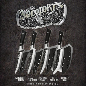 Juego de Cuchillos de Cocina Hechos a Mano, Juego de 4 Piezas para Chef, Acero Inoxidable, Ambidiestro, para Deshuesar, Cortar, Filetear y Picar - Product Image 3