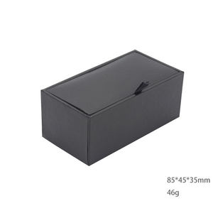 Универсальная коробка для запонок и галстук-зажимов оптом, модные аксессуары, черная бумага, высококачественная упаковка для галстук-зажимов - Product Image 4