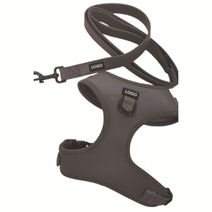 30 Pcs Tali Dada Anjing/Kucing dari Kulit PU Warna Solid yang Dapat Diubah Ukurannya, Dilengkapi Tali dan Kalung untuk Semua Musim - Product Image 3