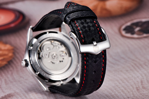 นาฬิกาข้อมือผู้ชาย PAGANI DESIGN รุ่น 1778 เครื่องจักรกล สายหนังถักแบบใหม่ กระจกแซฟไฟร์ กลไก NH35A กันน้ำ 100 เมตร Reloj Hombre - Product Image 4