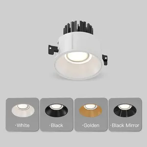 XRZLux Dimmable IP44 Ceiling Spotlight 10W Led Recessed COB Downlight Indoor Commerical Light Dimming Anti Glare Spotlight