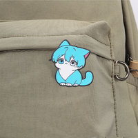 Broche en émail chaton Chibi Kawaii Anime Cosplay pour décorer un sac à dos