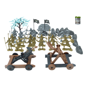 47pcs Elite PP Roman Soldier Play-set-<span class=keywords><strong>Jeu</strong></span> <span class=keywords><strong>de</strong></span> <span class=keywords><strong>guerre</strong></span> antique immersif avec figurines détaillées pour les enfants <span class=keywords><strong>de</strong></span> 3 ans et plus - Product Image 1