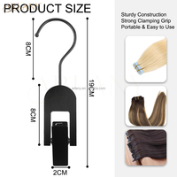 ARLANY Support de rangement pour extensions capillaires en acrylique souple avec logo personnalisé, organisateur de mèches capillaires avec logo personnalisé, outil de rangement pour les professionnels de salon