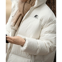 Veste thermique d'hiver personnalisée de haute qualité Manteau en duvet de canard épais de couleur unie chaud surdimensionné pour hommes