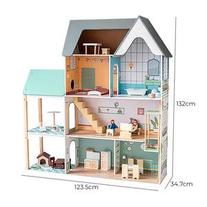 <span class=keywords><strong>Casa</strong></span> <span class=keywords><strong>de</strong></span> <span class=keywords><strong>muñecas</strong></span> en miniatura <span class=keywords><strong>de</strong></span> madera, juegos <span class=keywords><strong>de</strong></span> <span class=keywords><strong>casa</strong></span> para niños con material seguro y apariencia bonita - Product Image 4