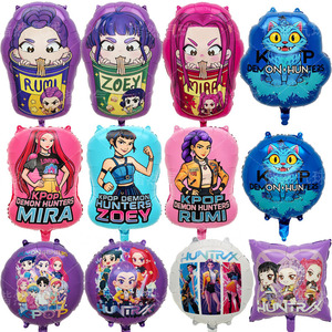 Set de Decoración con Globos de Aluminio con Temática de Cazadora de Brujas para Fiesta de Cumpleaños, Forma de Bola, Nuevo Fondo Transfronterizo de China, Venta al por Mayor - Product Image 1