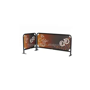 China expo new products outdoor stand custom printed cafe PVC barriers for coffee shop