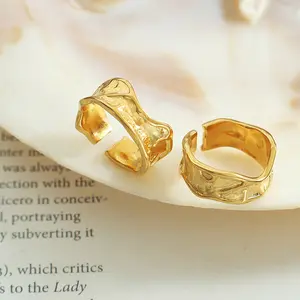 Fashion Jewellery Custom Stainless Steel 18k Wedding Band Ring 2023 Women anillos de acero inoxidable