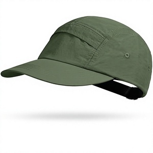 Unisex Green 6-Panel Baseball Cap Adjustable Solid Color Breathable Waterproof Outdoor Casual <b>Hat</b> Spring <b>Summer</b> - Product Image 1