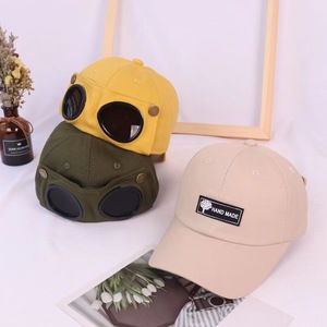 Retro Aviation Sonnenbrillen Cap Pilot Baseball Cap mit für Katzen ohren Hip Hop Style Common Stoff Sonnenhut für Erwachsene und Kinder - Product Image 5