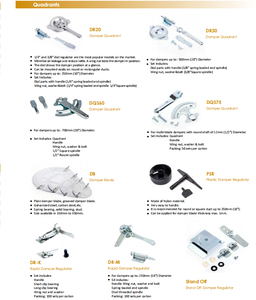 China Hvac Systemen Onderdelen Fabriek Prijs Hoge Kwaliteit Gegalvaniseerd Staal Demper Regelaar Kwadranten Voor Ventilatiekanaal - Product Image 5