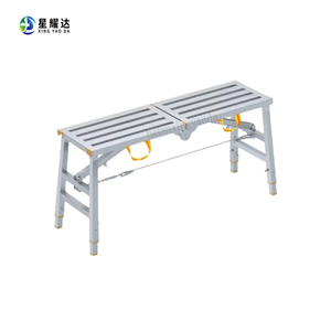 Plateforme de travail pliable en <span class=keywords><strong>aluminium</strong></span> robuste et moderne, escabeau portable à 8 marches, capacité de charge de 150 kg <span class=keywords><strong>pour</strong></span> la construction - Product Image 2