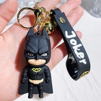 Porte-clés en PVC souple, figurine Joker, pendentif pour cadeaux publicitaires