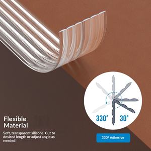 Protezione Angolare Trasparente per Pareti, Morbida e Autoadesiva, per Angoli di Mobili, Porte, Tavoli e Facile da Installare - Product Image 4
