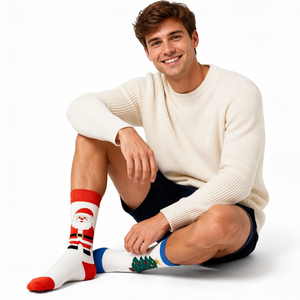 <span class=keywords><strong>Calzini</strong></span> Unisex Natalizi Economici in Cotone 200N Traspiranti Anti-Frizione Taglia Unica <span class=keywords><strong>per</strong></span> Tutte le Stagioni Uomo Donna - Product Image 4