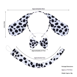 Serre-tête en tissu pour enfants, motif animaux de la ferme (Pug, Dalmatien), idéal pour la maternelle, les spectacles et les jeux, vente en gros - Product Image 5