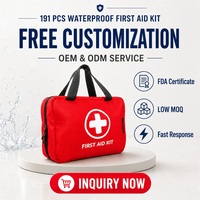 Grande trousse de premiers secours, trousse médicale complète, trousse portable pour les premiers intervenants, trousse de premiers secours pour la maison, la survie en plein air, vente en gros, trousse de premiers secours avec logo personnalisé