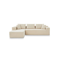 Tissu moderne de compression à haute densité de luxe pour salon ensemble de canapé-lit modulaire comprimé emballé sous vide mobilier de maison