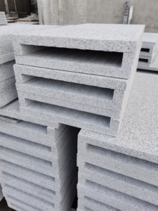 Cambogia fornitore di bordo dritto <span class=keywords><strong>Coping</strong></span> per piscina borda grigie grigio granito grigio granito naturale all'aperto - Product Image 5