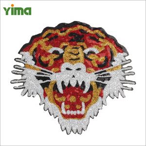 En la etiqueta de la ropa Lentejuelas Fpatch Badgech Hierro Venta al por mayor Bordado personalizado Tigre Unicornio Tela 3D PVC OEM Parches Fieltro 100 piezas - Product Image 5