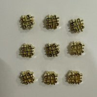Boutons à tige creux double bonheur plaqués or écologiques personnalisés pour vêtements de mariage, cheongsam, manteaux et embellissement de sacs à main