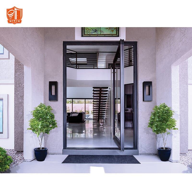 Modern Aluminum Pivot Entry Door With Low E Glass Energy Photo Inspiration