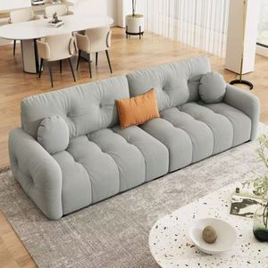 2025 Sofá macio moderno mais recente veludo sala sofás venda quente creme branco sofás para casa Hotel Villa - Product Image 3