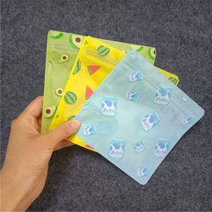 Sacs en plastique plats à fermeture éclair à trois côtés, de différentes formes, 10x10, 13x13, petits sacs mignons, mini sacs, sachets - Product Image 5