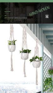 Hot Sale 42\" Handmade Plant Hanger 4-Legged Hanging Basket <b>Stand</b> for Home and Garden Decorative Flower <b>Pot</b> Holder - Product Image 2
