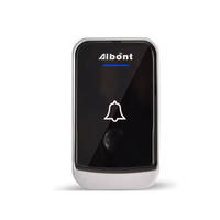 Sonnette de porte intelligente sans fil Aiben 2Q193-BS avec prise EU AU UK US, bouton de batterie, 1 2 3 récepteurs, étanche IP44, 200M, 52 mélodies
