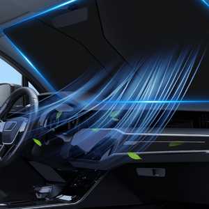 Pare-soleil pliable pour pare-brise de voiture, rideau de fenêtre avant, protection solaire réfléchissante UV pour l'été, pare-soleil pour pare-brise de voiture - Product Image 5
