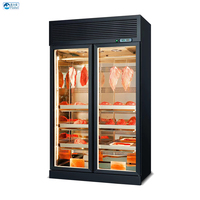 Réfrigérateur de maturation à sec pour bœuf, certifié CCC, pour cuisine de restaurant, refroidissement dynamique par air, contrôle numérique de la température, garantie 1 an, 2 portes