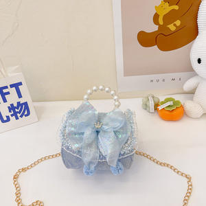 กระเป๋าถือสำหรับเด็กกระเป๋าใส่เหรียญแบบถือประดับมุกแนวโบราณสำหรับเด็กผู้หญิงขนาดเล็ก - Product Image 5