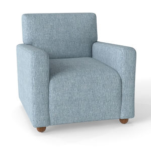 Sillón moderno de lino de un solo asiento para el hogar, comedor, hotel, cómodo sofá de tapicería <span class=keywords><strong>reclinable</strong></span>, silla para uso en interiores - Product Image 2