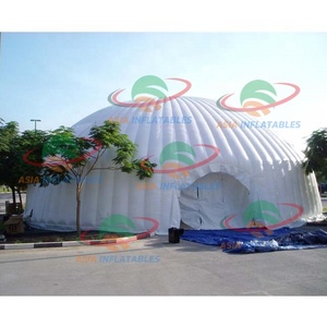 Tienda de campaña con cúpula de Igloo, carpa inflable de PVC para fiesta, boda, <span class=keywords><strong>cueva</strong></span>, LED, duradera, Blanca - Product Image 4