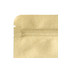 Sachet Doypack Personnalisé OEM en Papier Kraft Brun Biodégradable Imprimé par Gravure avec Fenêtre, Emballage Alimentaire de Qualité pour Gâteaux et Sucreries