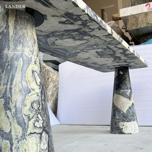 Lander Store Table console <span class=keywords><strong>Picasso</strong></span> en marbre blanc pour la maison et l'hôtel Meubles de salon Table console en marbre - Product Image 3