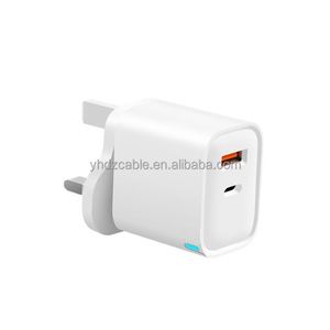 US EU UK 3-pin <b>Plug</b> 20W USB Wall Charger TYPE C <b>Fast</b> <b>Charging</b> Head for IPhone, Samsung, Huawei <b>Charging</b> Head - Product Image 6