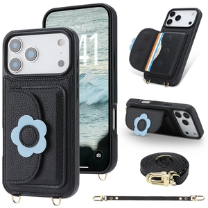 Funda con Soporte y Correa para <span class=keywords><strong>iPhone</strong></span> 17/17 Pro/17 Pro Max, Tipo Cartera - Product Image 6