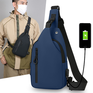 Bolsa de Peito Personalizada Super March para Mulheres e Homens, Impermeável, Antifurto, com Zíper e USB, Bolsa Transversal Portátil - Product Image 3