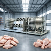 Congelador Espiral Automático de Alta Calidad, Venta Directa de Fábrica, Control de Temperatura de -45°C, Precio Competitivo, para Alimentos Congelados Industriales