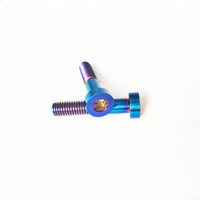 Baut Titanium GR5 M8*30mm Harga Pabrik Baut Kepala Keju Hex Socket Berkualitas Tinggi Sekrup Allen Kepala Tipis DIN7984
