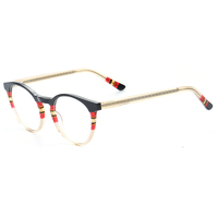 Montures de lunettes rondes en acétate pour femmes XINYUAN OPTICAL, fabrication artisanale de montures en verre de couleur arc-en-ciel, machines de fabrication