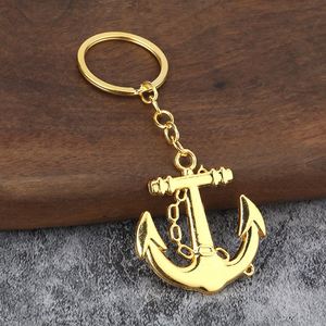 Porte-clés Ancre de Bateau Texture Métallique Rétro en Alliage de Zinc Personnalisé Créatif Pendentif Sac à Dos Souvenir - Product Image 3