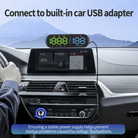 Velocímetro GPS HUD LED de Pantalla Ancha WiiYii G26 2026 con Brújula, Reloj, USB, Monitor de Velocidad MPH/KMH para Autos de Gasolina