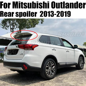 Car Styling ABS <b>Plastic</b> Unpainted <b>Primer</b> Rear Trunk Boot Wing Spoiler Decoration Fit <b>for</b> Mitsubishi Outlander 2013-2019 - Product Image 1