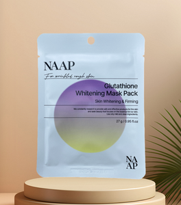 Masque éclaircissant au glutathion NAAP pour femme : Soin éclat et réparation des dommages cellulaires pour une peau éclatante et une meilleure élasticité - Product Image 3
