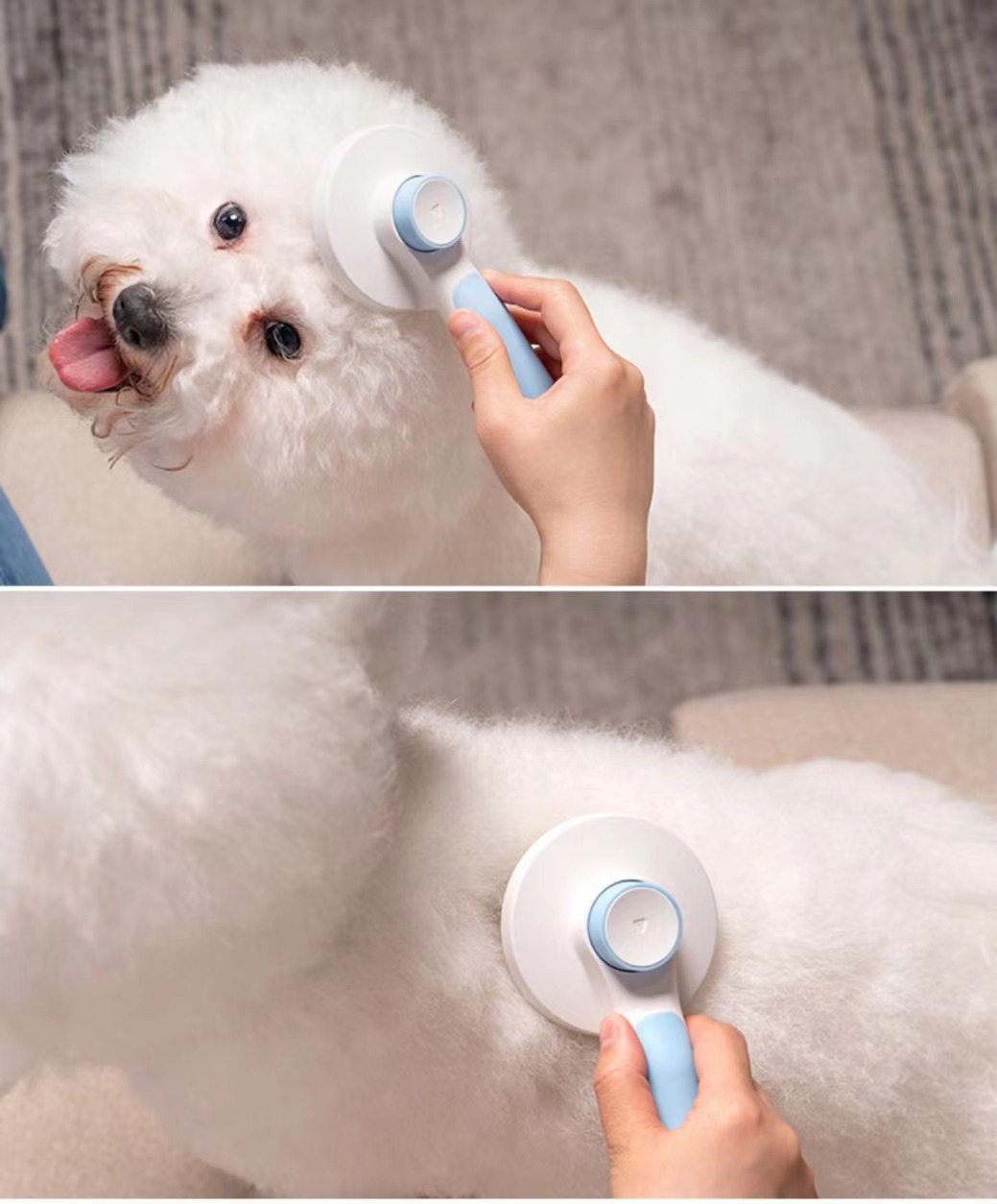Wholesale Automatically Pet Dog Cat Grooming Brush Self Cleaning Remove Dog Hairs Pet Comb